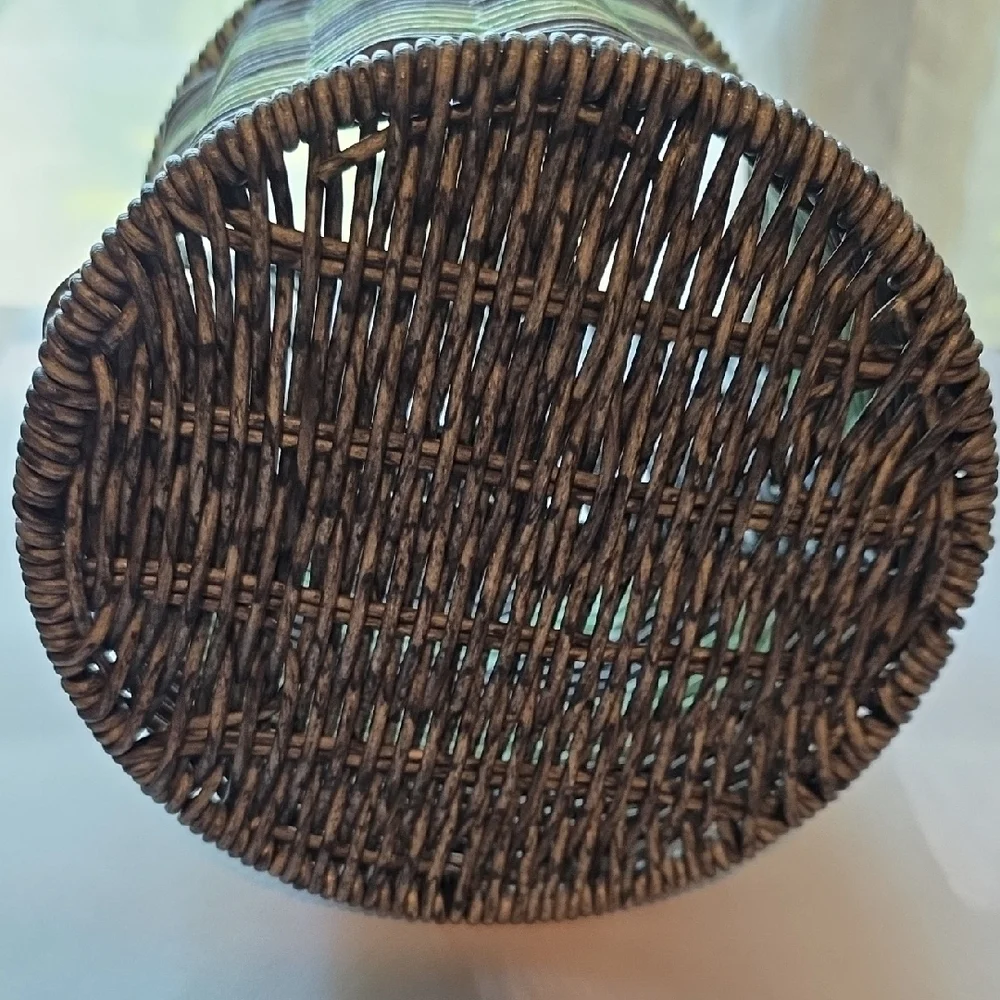 Nautica Artisanal Woven Resin Silverware Caddy For Outdoor Dining